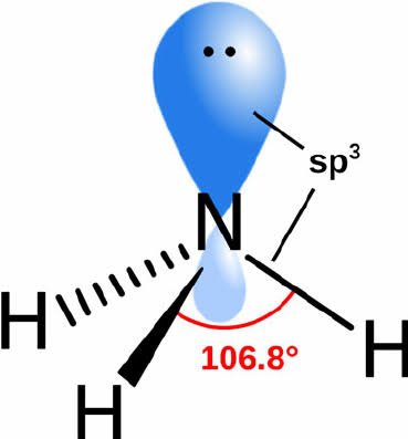 What is the exact bond angle of ammonia? Is it 106.7, 107 or 107.8? - Quora